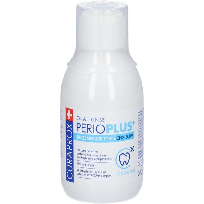Curaprox Mondspoeling Perio Plus+ Regenerate CHX 0.09% 200 ml