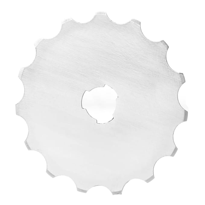 5 stuks 45 mm haakrand-rotatiemes voor het snijden van patchworkleer, stof en papier white