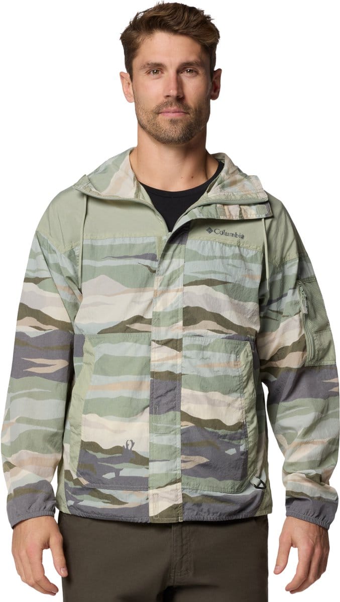 Columbia Challenger II Novelty Windbreaker Jacket, Mannen, Groen, Jasje, maat: L