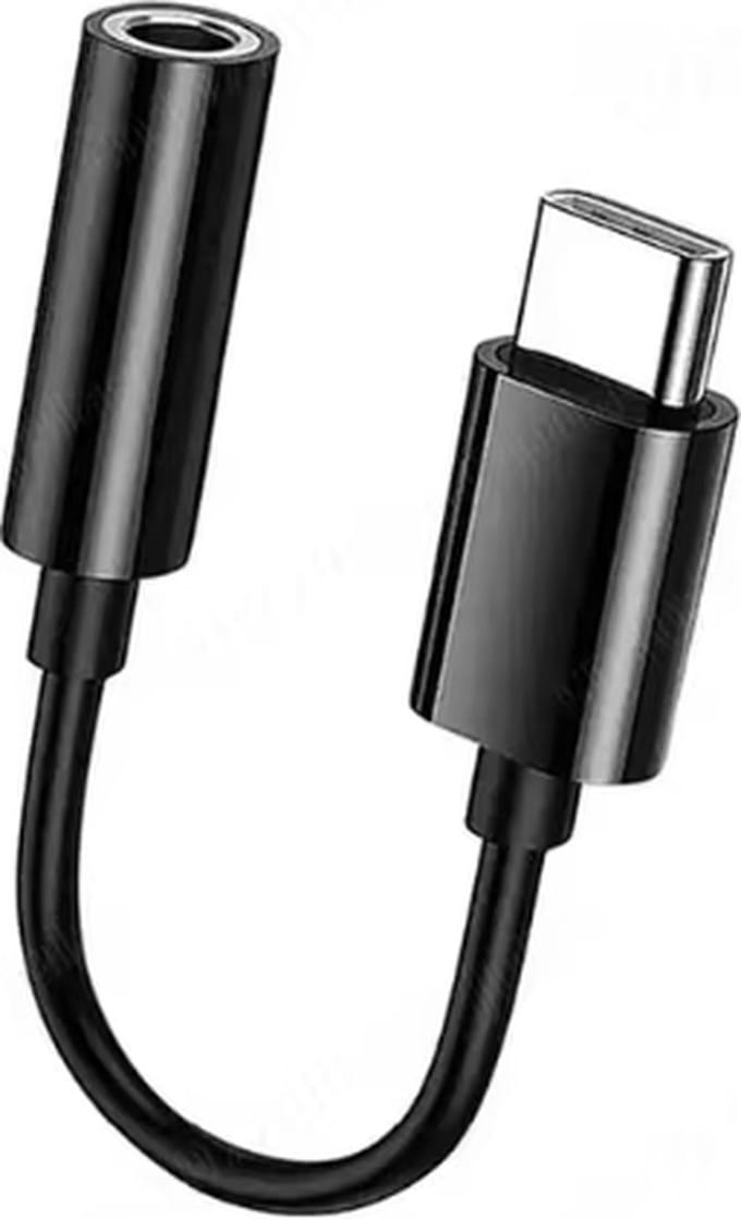 Ulanax® | USB-C - AUX Audio Adapter - Zwart - Muziek - 3.5mm - Geluid |