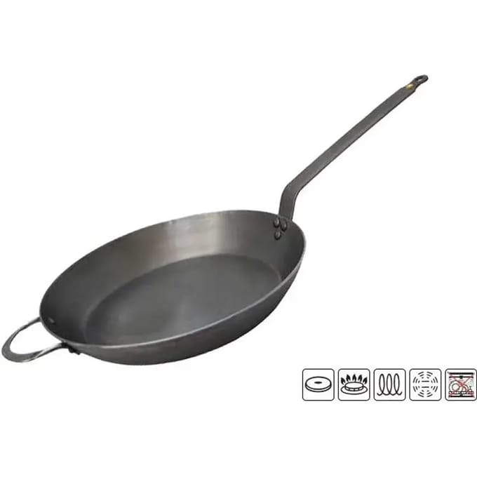 de Buyer Mineral B Koekenpan 36 cm – Plaatstaal – PFAS-vrij