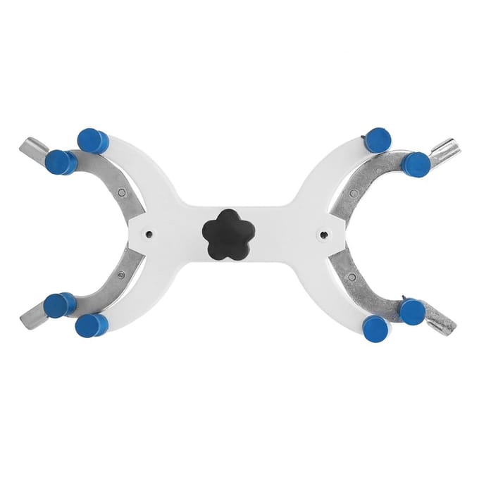 Laboratoriumchemie Bilaterale IJzeren Buret Klem Druppelhouder Clip Experiment Fixatie white