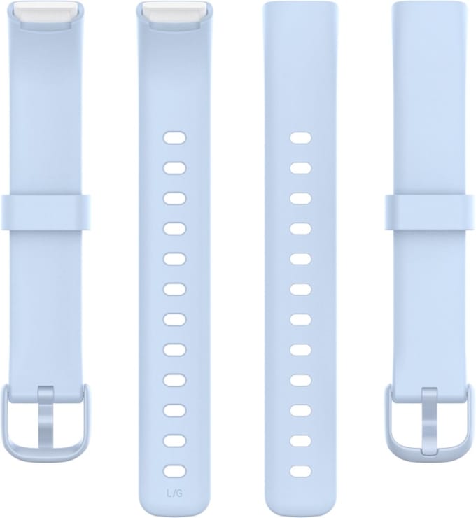 Siliconen bandje - geschikt voor Fitbit Luxe - maat M/L - lichtblauw