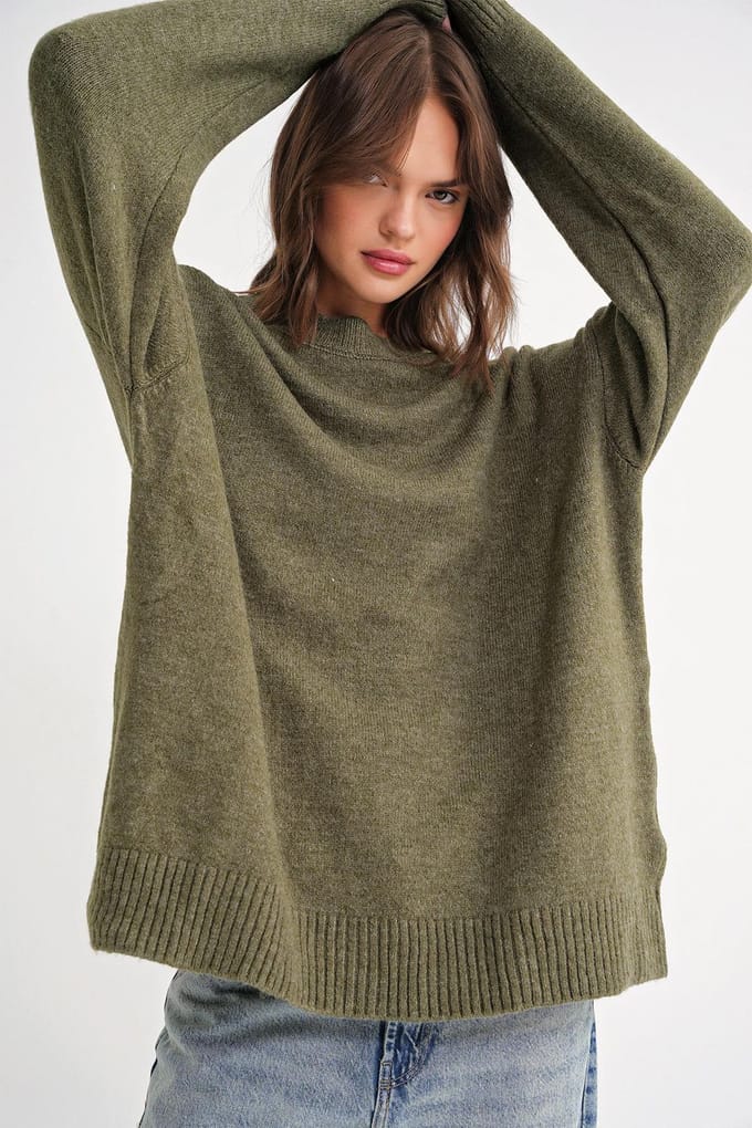 Oversized Gebreide Trui