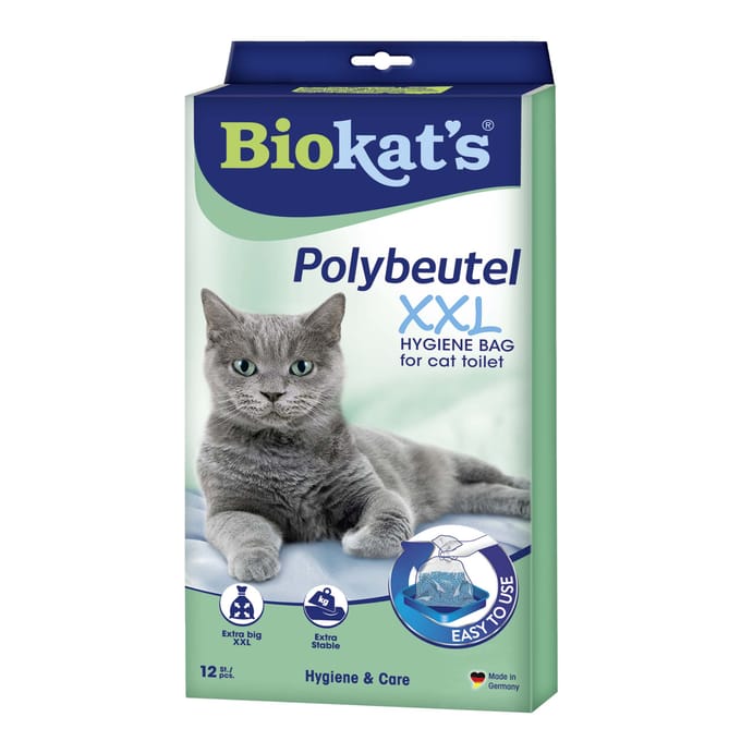 12 stuks Biokat's Wegwerp-Polyzakken voor Kattenbakken