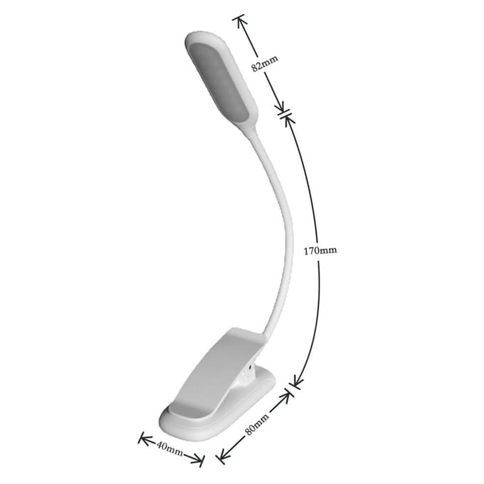 Lampe de bureau LED avec pince, support de musique professionnel, lumière bicolore, température 3 noir