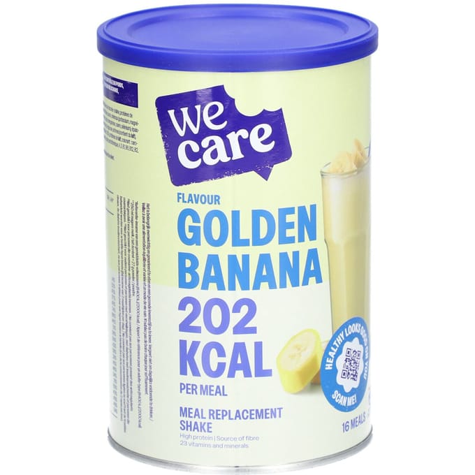 We Care Meal Replacement Shake Golden Banana 16x27 Poeder