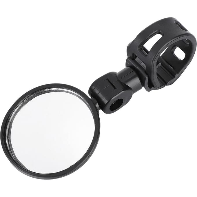 Flexibele Hoek Roteerbare Fiets Stuur Achteruitkijkspiegel Accessoire black
