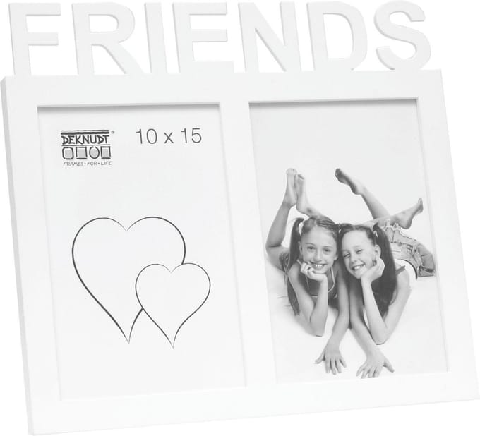 Deknudt Frames multifotolijst 68NK1 P2C - wit - FRIENDS - 2x 10x15 cm