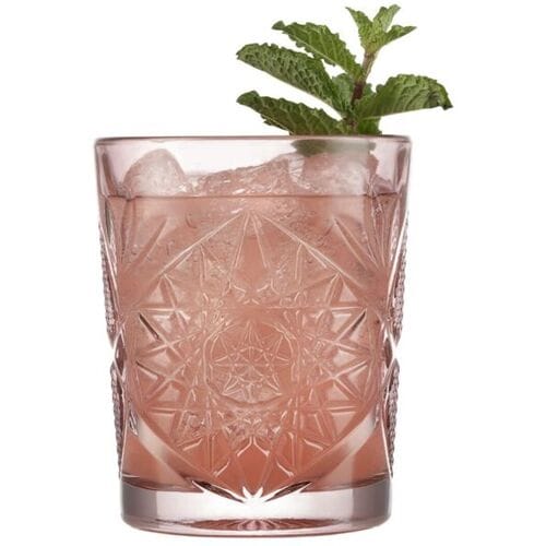 Libbey Hobstar Drinkglazen - Waterglazen Set - Blush Rosé Roze - Reliëf Persglas - 355 ml - 12 stuks