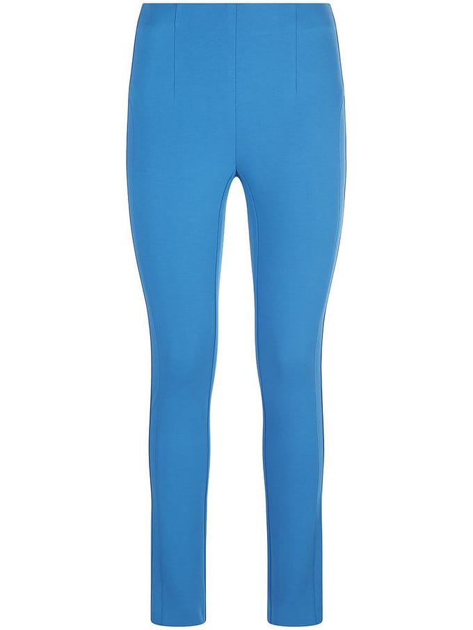 Enkellange jersey broek pasvorm Sylvia Van Peter Hahn blauw