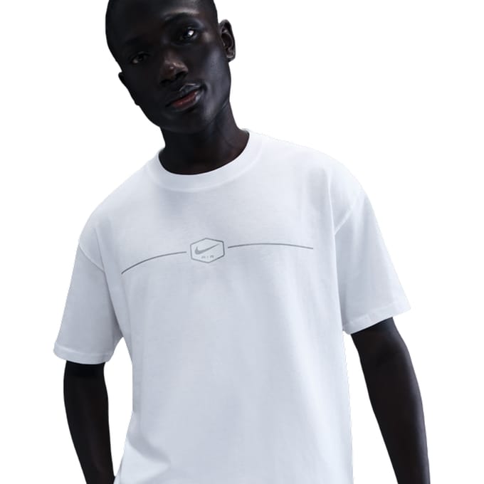 Nike M90 T-shirts Heren - Wit - Maat XS - Katoen Jersey