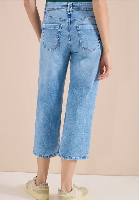 3/4 Wide Legs jeans in Loose Fit