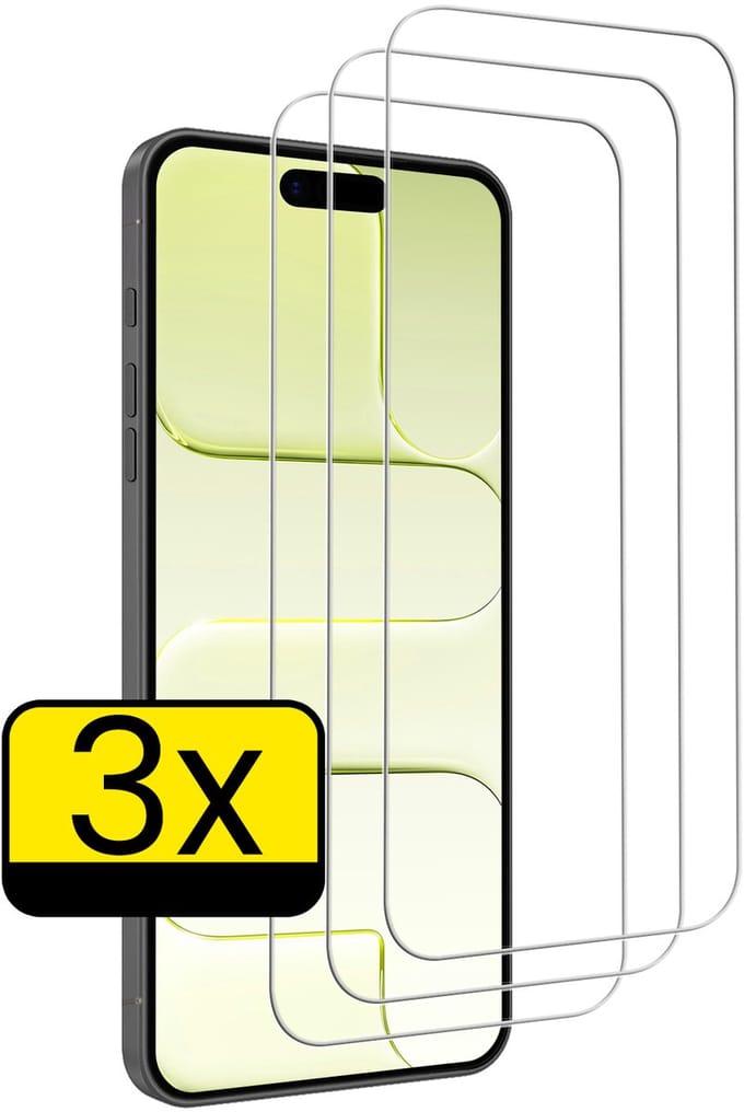 Screenprotector - Geschikt voor Apple iPhone Air - 3 Stuks - Volledige Dekking - Beschermglas - Gehard Glas - Tempered Glass - Screen Protector