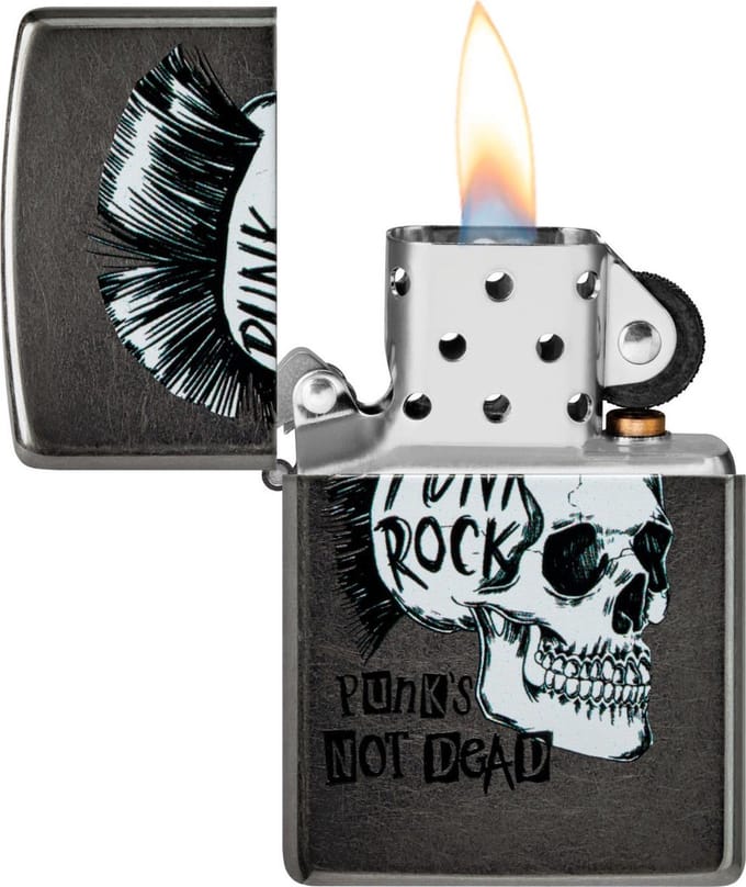 Aansteker Zippo Punk Rock Skull