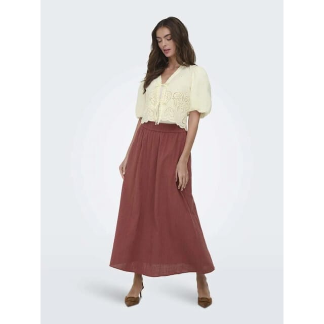 ONLY - ONLBRYSON S/S SHORT EMB TIE TOP WVN - Meisjes - Blouses