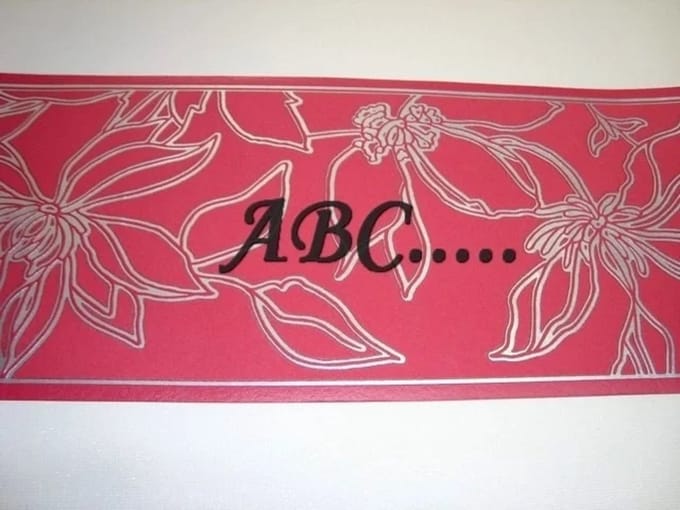 Breed behangrand bladeren rood 720334