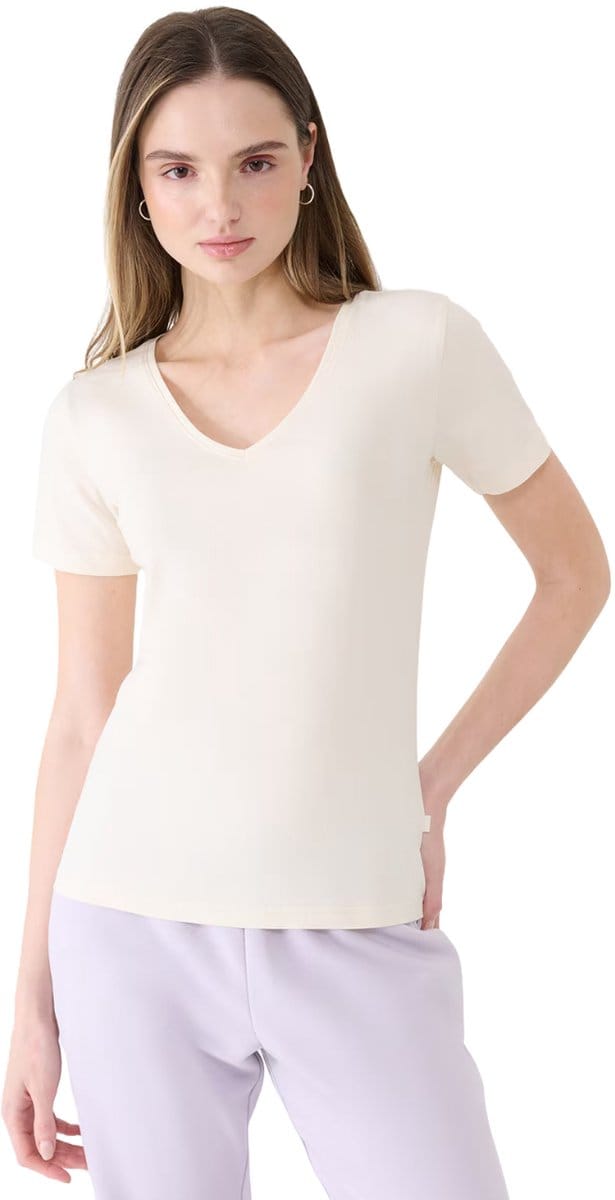 4F T-shirt Dames Gebroken Wit - Maat M
