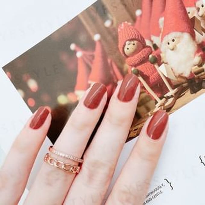 ALLOYA - Water-Based Natural Nail Polish Environmental Friendly 191 Intellectual Brick Red 10ml