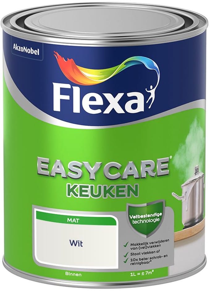 Flexa - Easycare Keuken - Wit - Mengverf - 1 L
