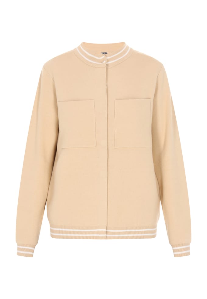 Dreimaster Vest Dames Beige witte strepen