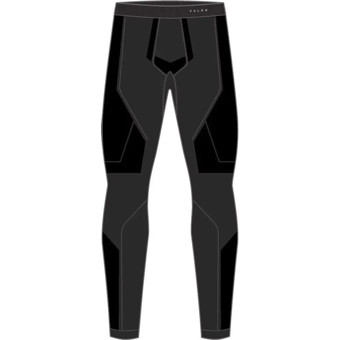 FALKE Warm Long Tights sneldrogend functioneel lang functioneel ondergoed heren zwart - maat M