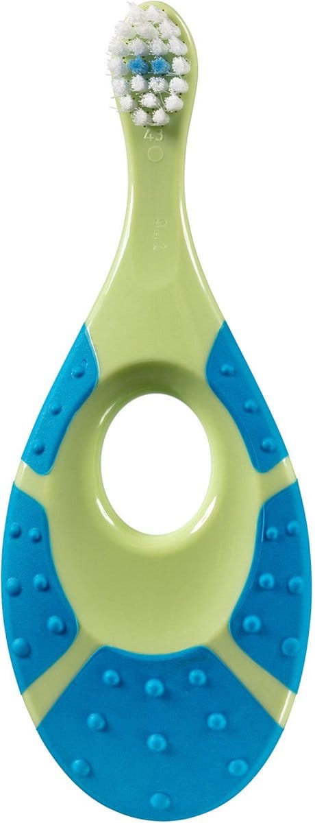 1x Jordan Tandenborstel Step By Step 0-2 jaar Blauw/Groen/Oranje