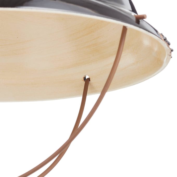 Ferroluce Hanglamp C1680 van keramiek, zwart
