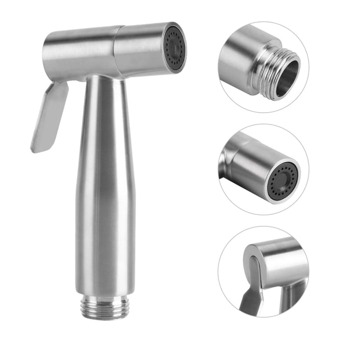RVS Handheld Toilet Bidet Spuitbadkamer Douche Water Spuitkop gray