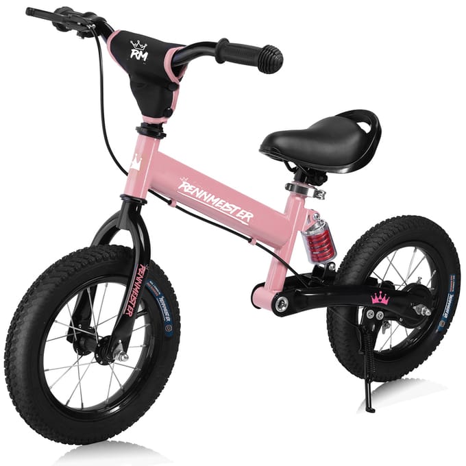 Rennmeister Loopfiets – in Hoogte Verstelbaar – 3-5 Jaar Roze