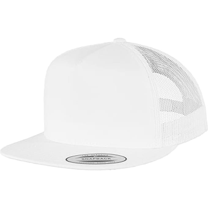 Flexfit Klassieke trucker pet (Wit)