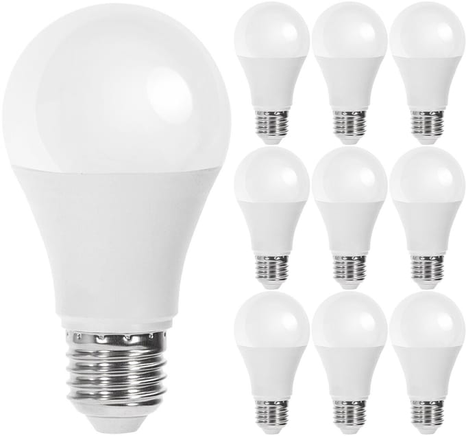 LED Lamp 10 Pack - E27 Fitting - 12W - Warm Wit 3000K
