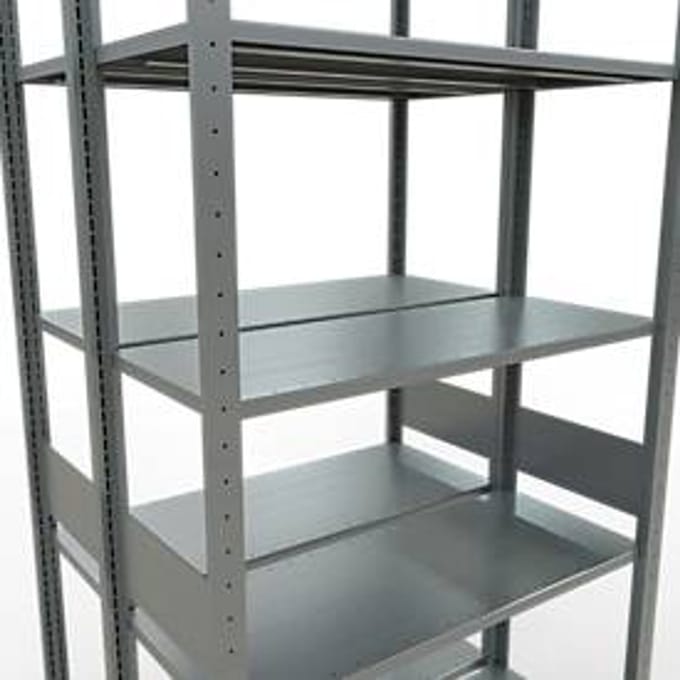 SCHULTE Lagertechnik - Boutloze dubbele bodemplank type 150 - 3000x1000x2x400 mm galv.2x7 schappen