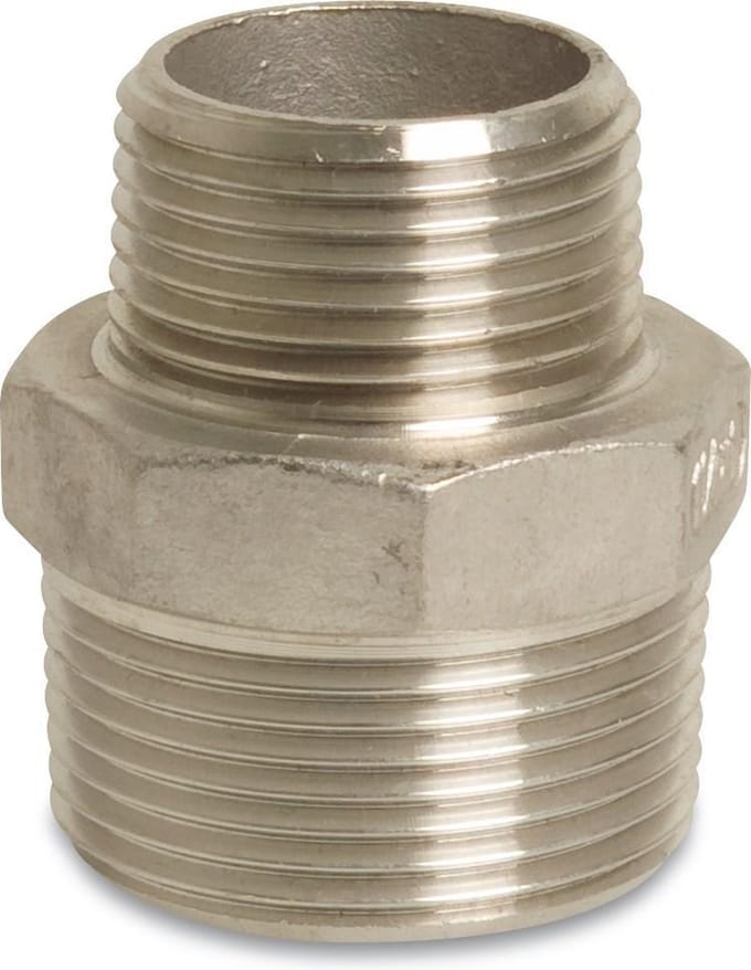 Profec Nr. 245 Verloopnippel RVS 316 1/4" x 1/8" buitendraad