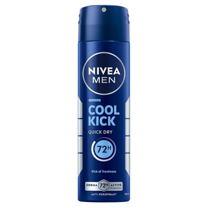 Nivea Cool Kick Male Spray - 150 ml