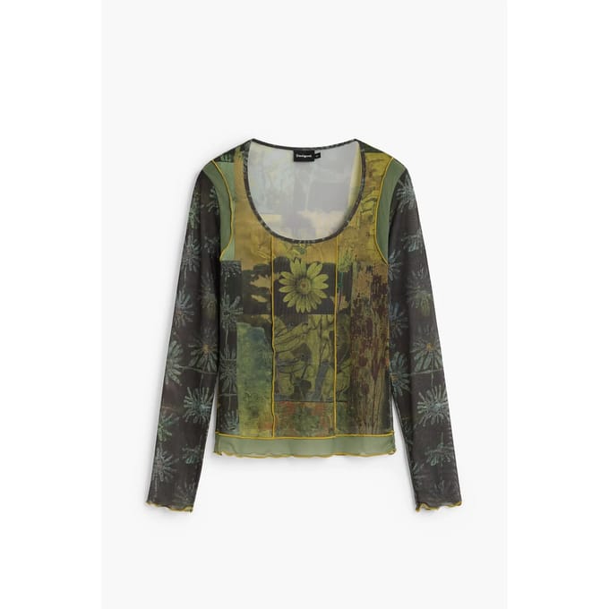 Dames-T-shirt met lange mouwen Desigual Vilna