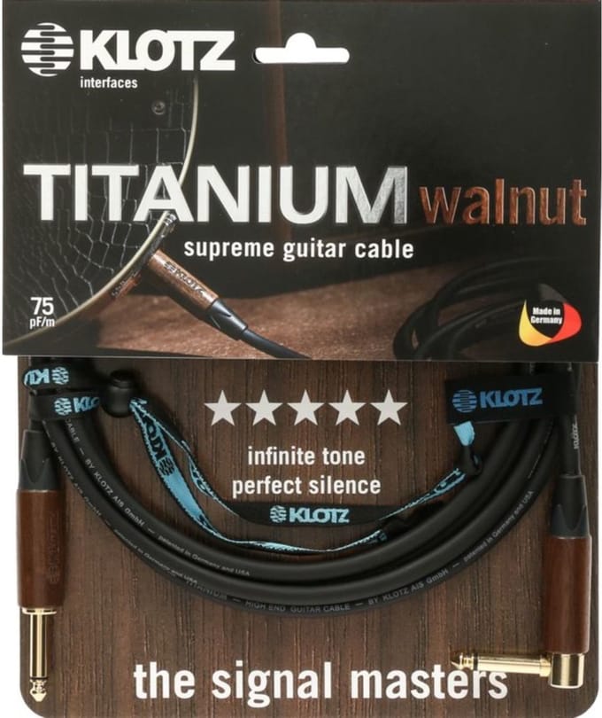 Klotz TIW0600PR Titanium Walnut 6 m - Instrumentenkabel