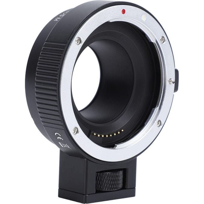 Adaptateur d'objectif EF vers EOSM, mise au point automatique, stabilisation IS, contacts électroniques métalliques, adaptateur de monture d'objectif black