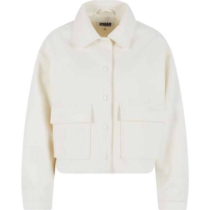 Urban Classics - Soft Touch Jacket Jacket - S - Gebroken wit