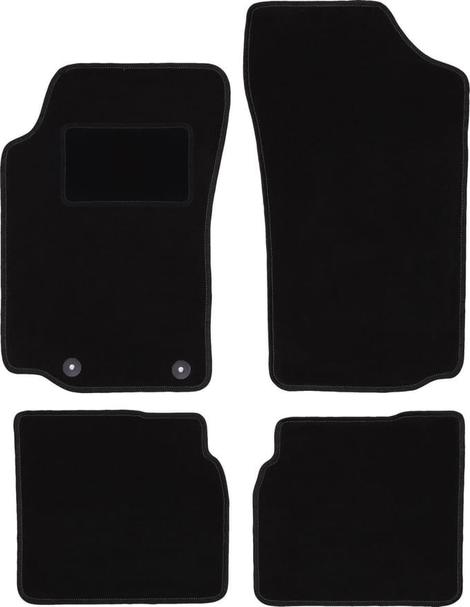 Zwarte veloursmatten voor: Peugeot 306 cabrio (1993-2001)