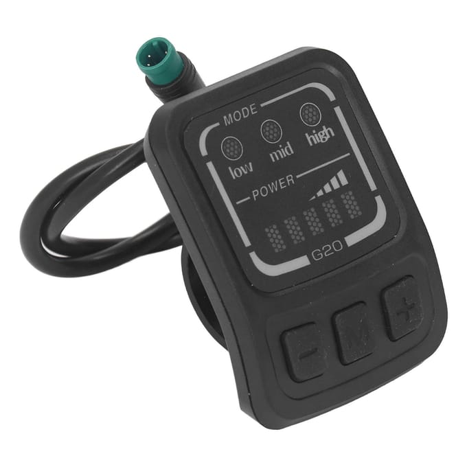 G20 F Elektrische Fiets LED Display Elektrische Fiets Scooter LED Display met Waterdichte Interface gray