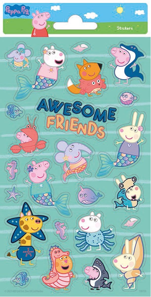 Peppa Pig Stickervel Junior 102 X 200 Mm 60-delig