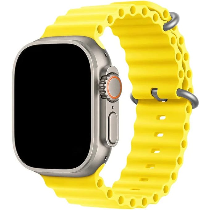2+1 | Apple Watch Bandje Ocean - Siliconen - Geel