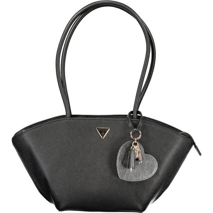 GUESS schoudertas Bolena Shoulder Satchel Bag Black zwart