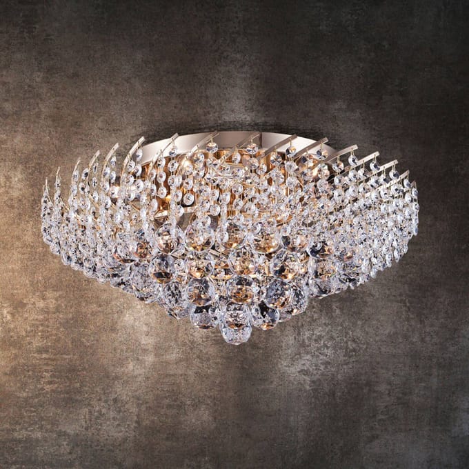 Maytoni Kristallen plafondlamp Karolina Ø 51 cm