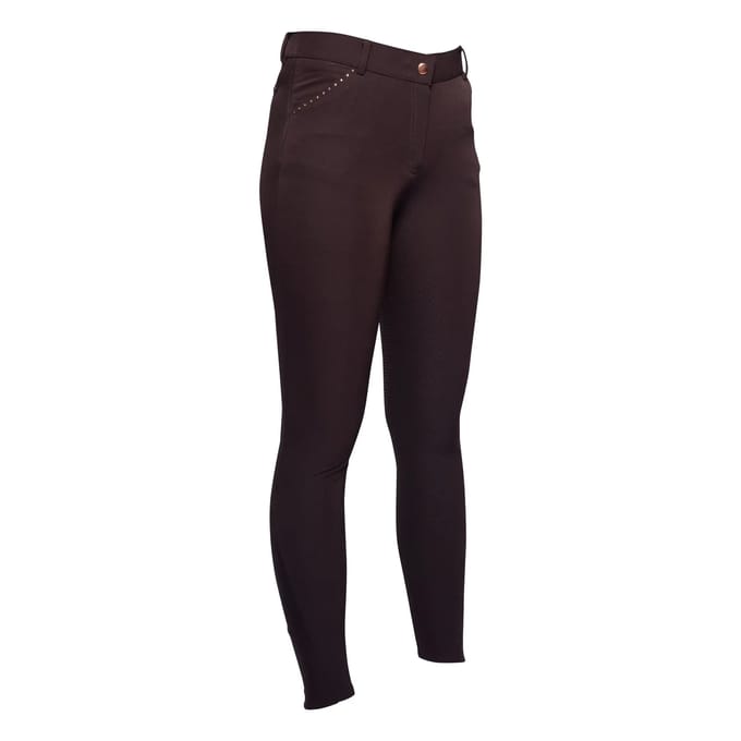 Damesbroek met volledige grip HKM Rosegold Glamour