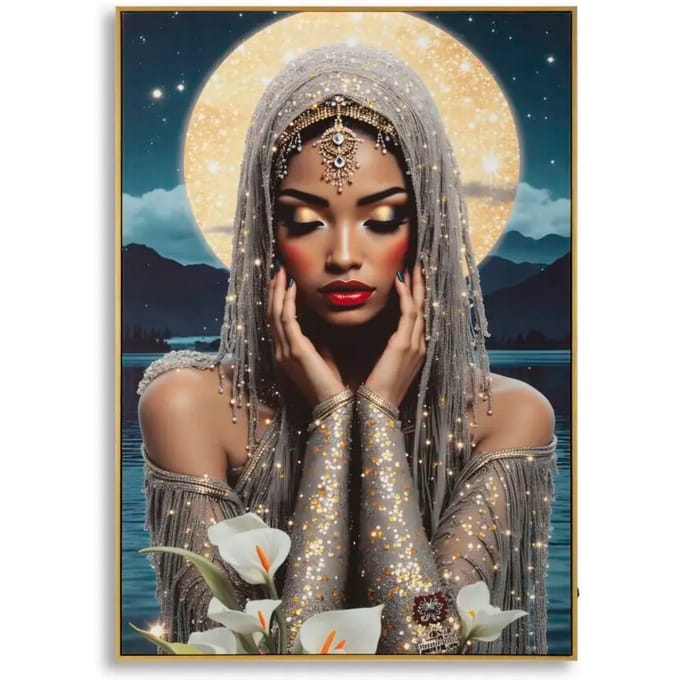 Schilderij On Canvas With Led Venus Laquared With Frame 70×4×100 cm
