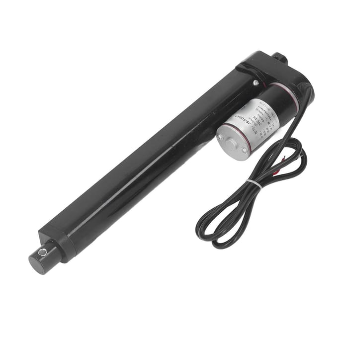 Lineaire Elektrische Actuator 1000N 200mm Slag IP65 Zwart Lineaire Actuator met Eindschakelaar 24V Lineair