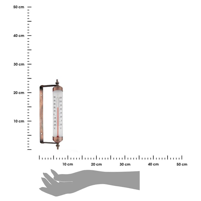 Draaibare Raamthermometer met Hygrometer