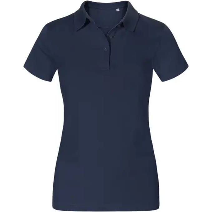 Damespolo 'Jersey' met korte mouwen Navy - 3XL